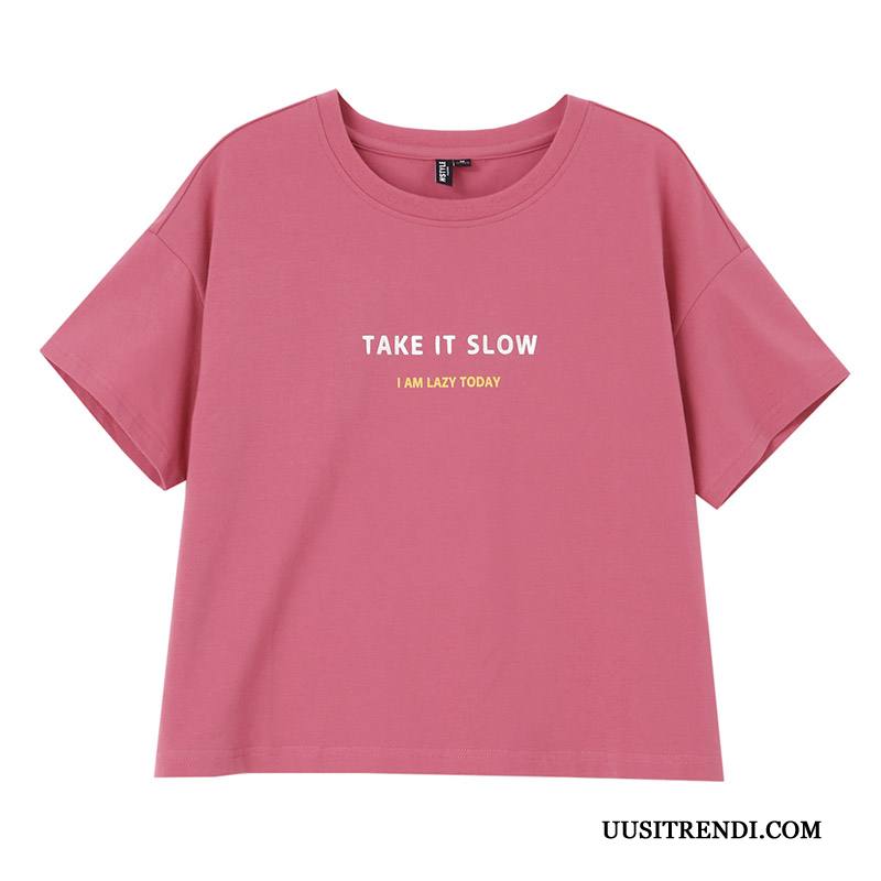 T-paidat Naisten Netistä Lyhythihainen Naisille Uusi Takki Trendi Punainen