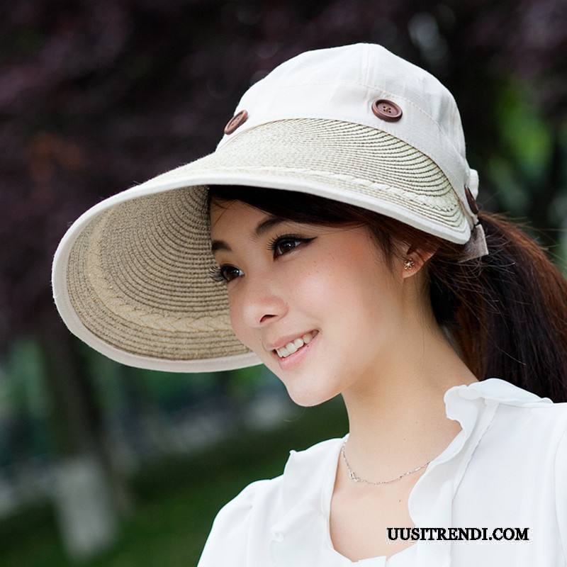Hattu Naisten Halvat Aurinkohattu Kesä Suuri Suuntaus Naisille Valkoinen