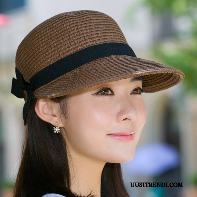 Hattu Naisten Myynti Matkustaminen Kesä Aurinkohattu Ulkoilu Aurinkovoiteet Valkoinen