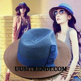 Hattu Naisten Myynti Olkihattu Matkustaminen Kevät Kesä Pieni Rintaliivit Sininen