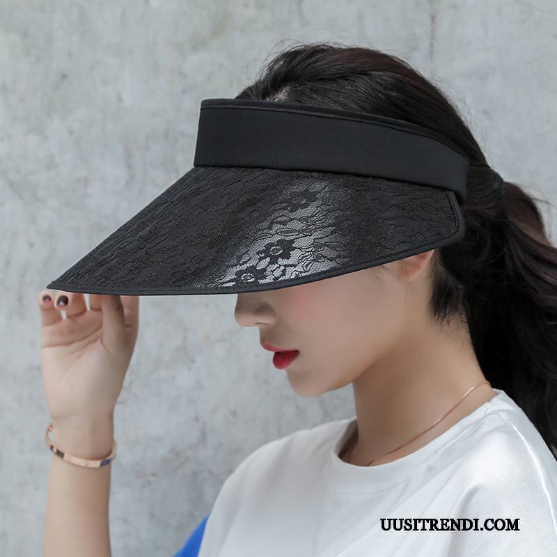 Hattu Naisten Verkossa Shade Aurinkohattu Aurinkovoiteet Suuntaus Matkustaminen Violetti Musta